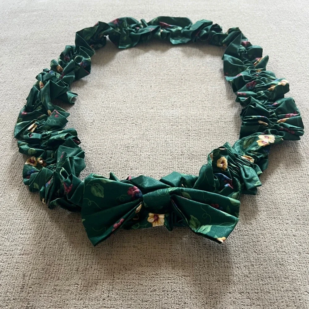Longaberger Vintage Basket Garter Emerald Vines Original Pattern